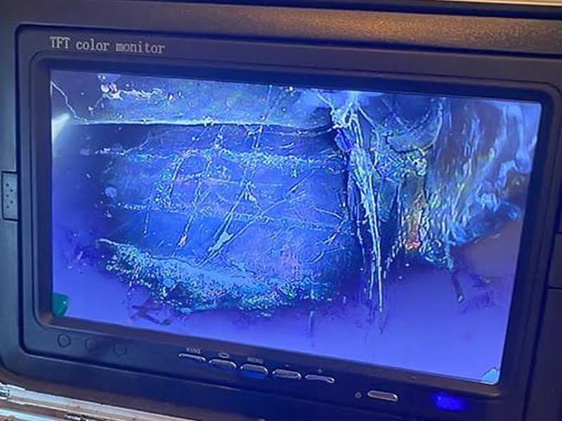 camera monitor showing the flue interior on a chimney in Woodbridge, NJ